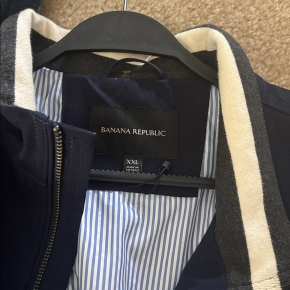 Navy Bomber Jacket by Banana Republic - Picture 1 of 4